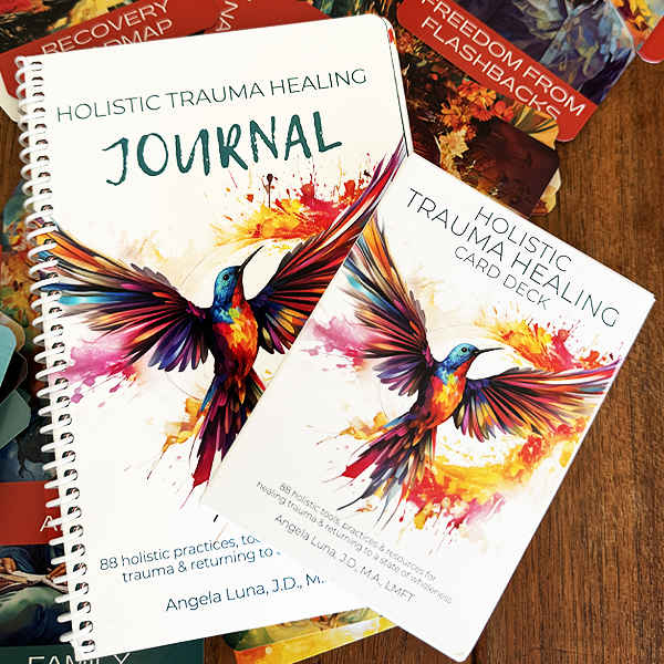 the holistic trauma healing card deck and journal
